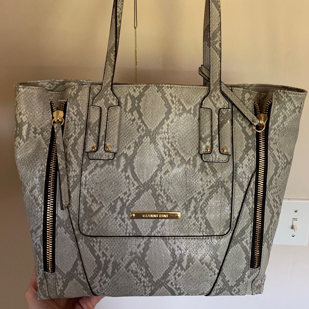 Brand New Gianni Bini Snake Print Tote Bag